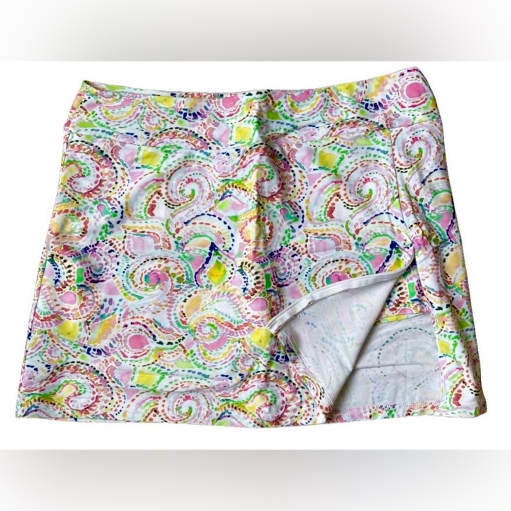 Shana Watercolor UPF 50+ Tennis Pickleball Sporty Skort Size S Boho Active